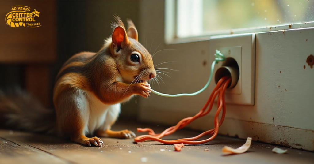 What Makes Squirrels Enter Lakeland Homes During Winter Months 4 Chewed Wires and Wood
