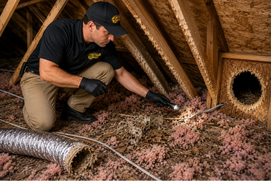 Polk County attic squirrel inspection